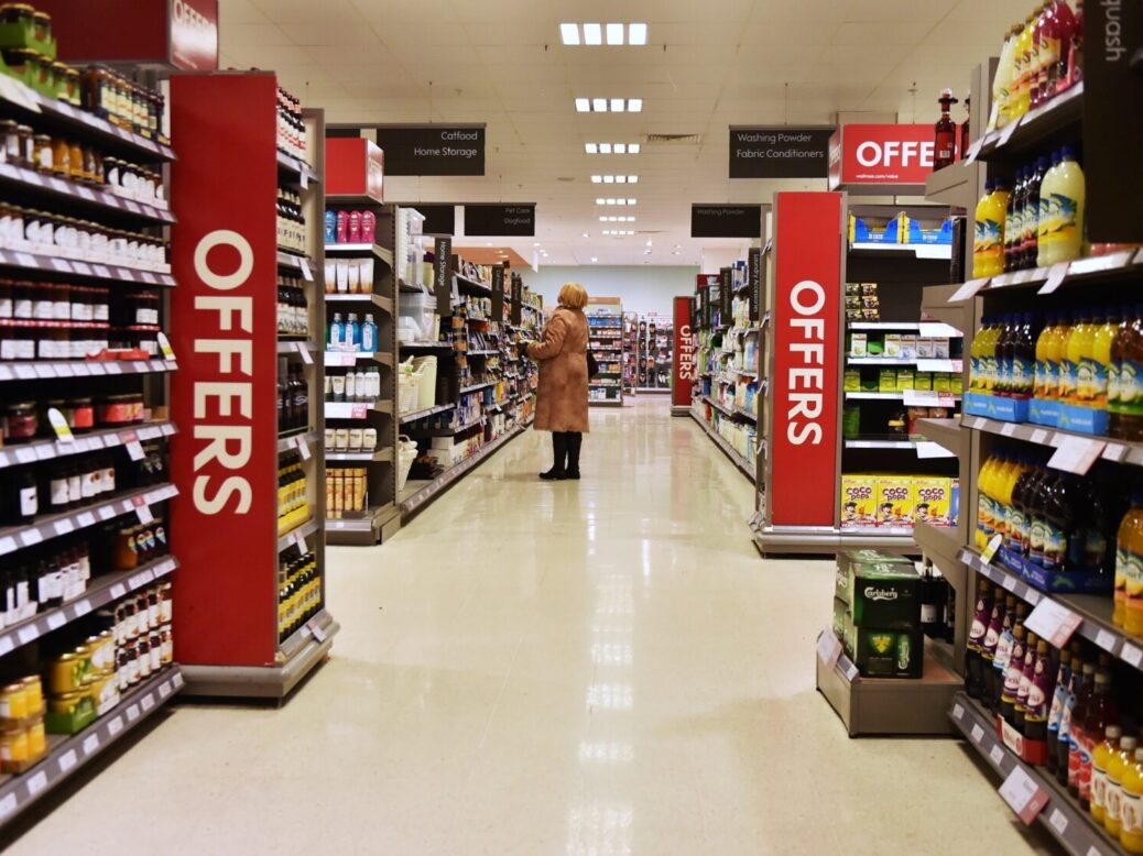 UK grocery inflation continues to break records led by food