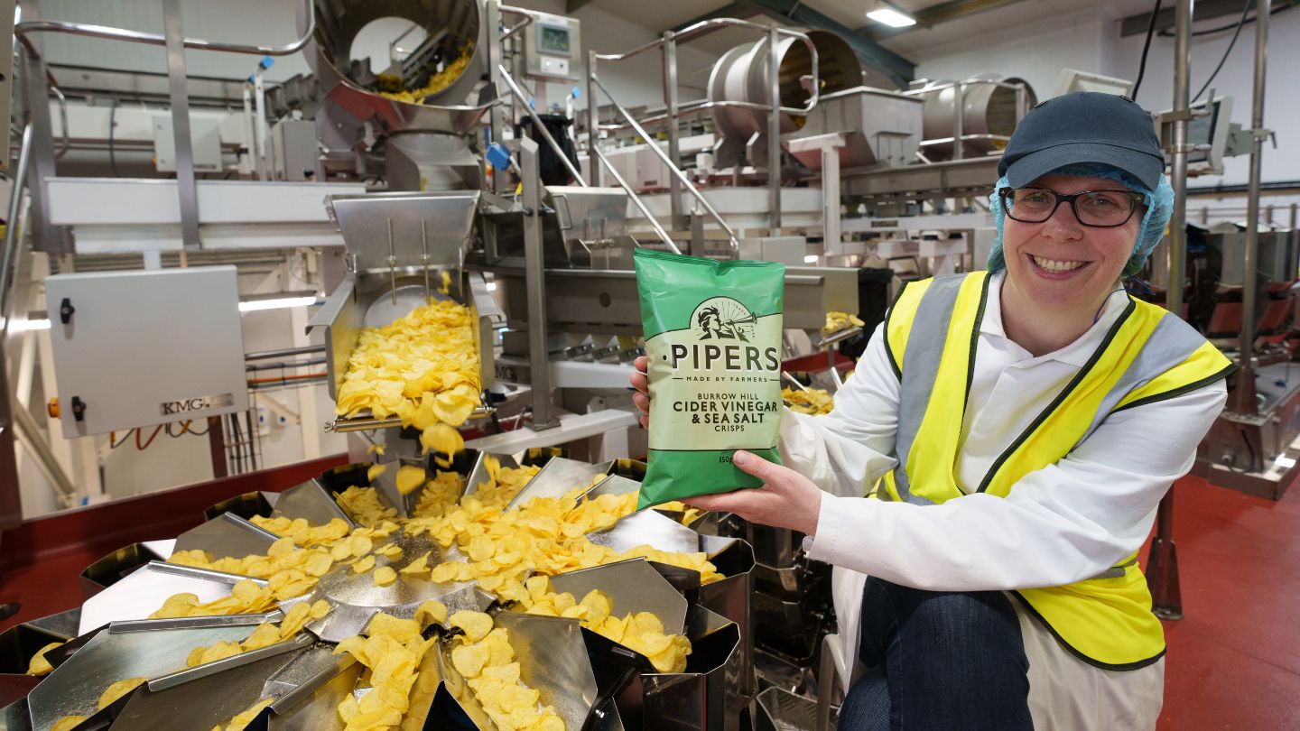 PepsiCo invests in UK Pipers Crisps factory