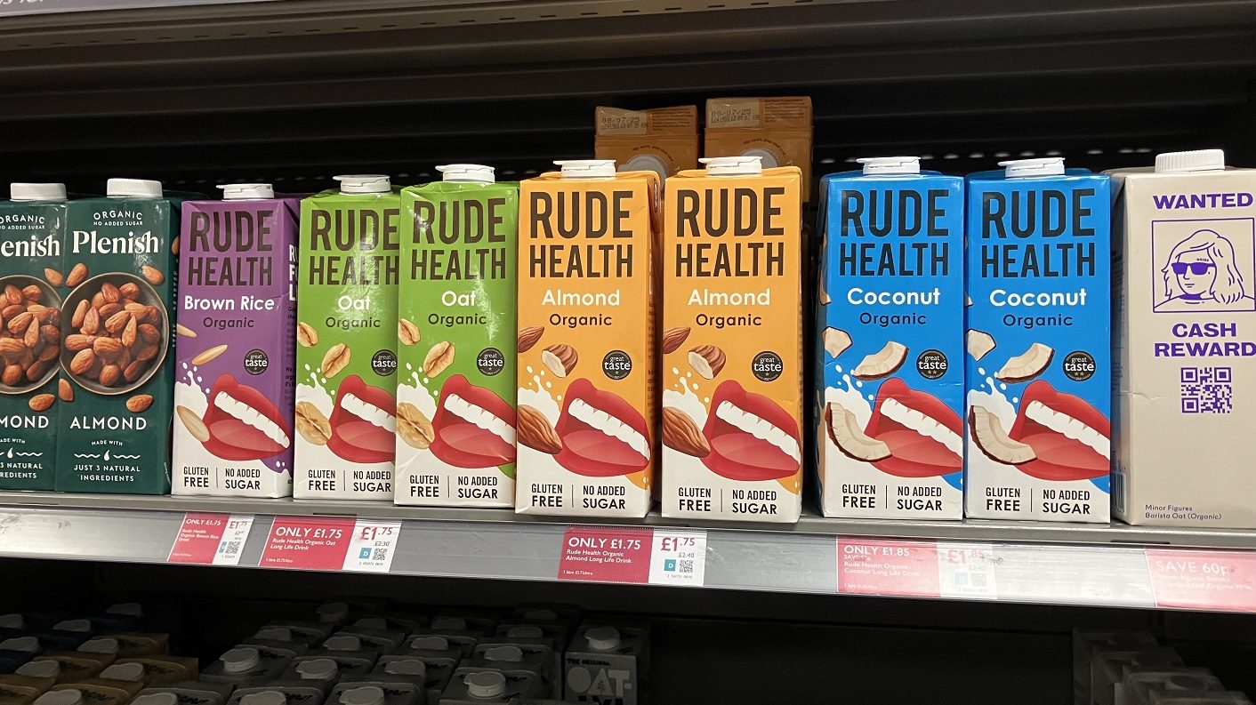 Rude Health gets new owner amid plateau in UK plant-based milk