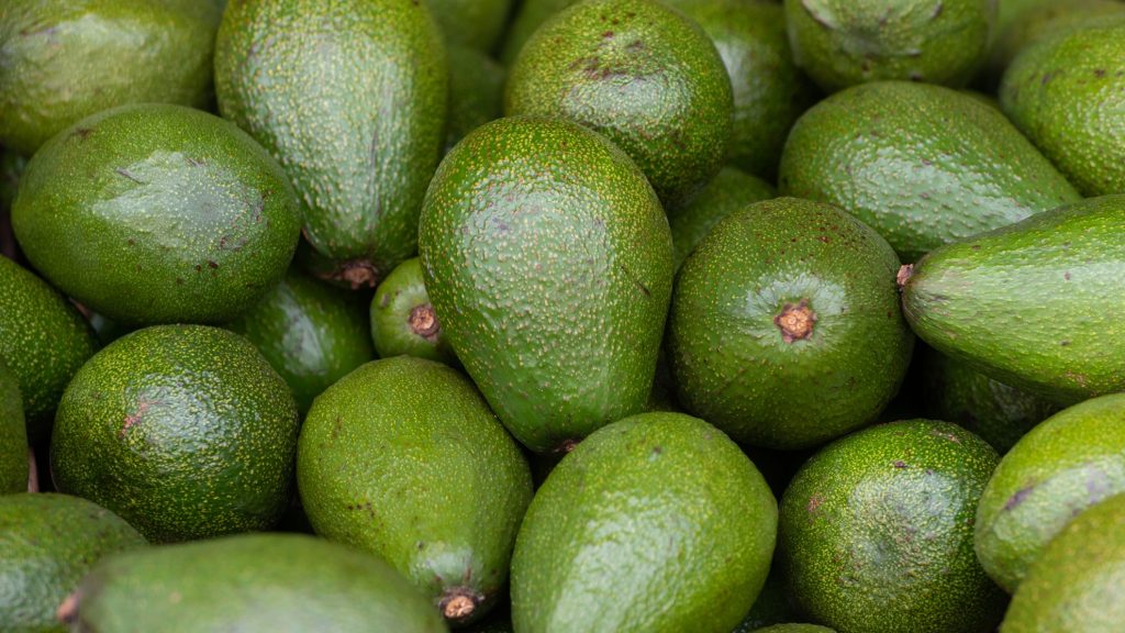 A display of avocadoes